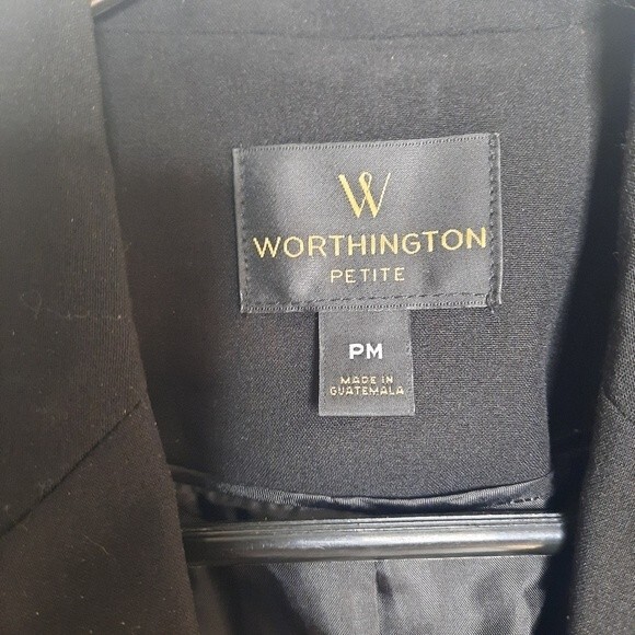 Worthington Structured Blazer Black Size MP - Picture 3 of 7